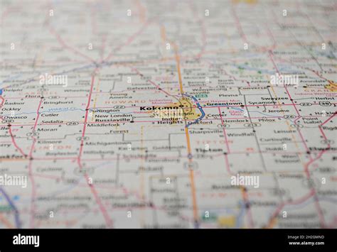 Map of kokomo indiana hi-res stock photography and images - Alamy