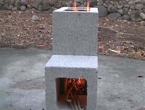 DIY Cinder Block Rocket Stove for under $8 | Rocket stoves, Cinder ...