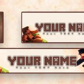 Minecraft Banner Gaming Template - irazer. Gaming Banner Template Style ...
