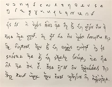 A writing system I created eight years ago that I use to write English ...