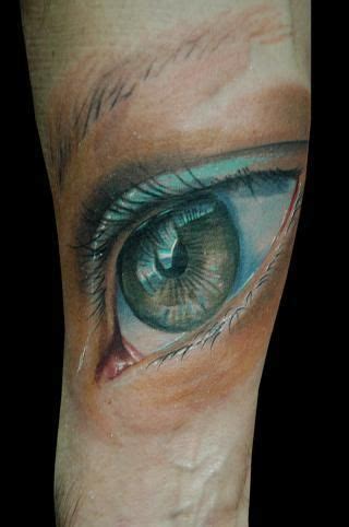 Realistic eye tattoo