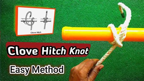 Clove Hitch Knot. How to tie a Clove Hitch Гвоздичный узел - YouTube