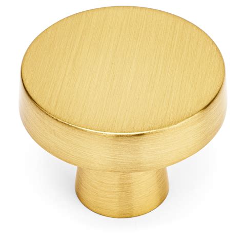 Cosmas 5234BB Brushed Brass Round Contemporary Cabinet Knob - Cosmas-Hardware.com