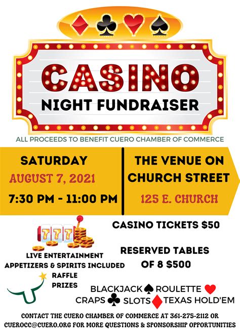 Casino Night Fundraiser - Cuero Chamber of Commerce