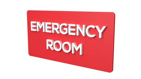 Emergency room sign | hospital emergency room sign