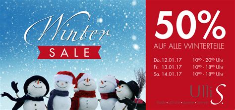 Winter-Sale: 50% Rabatt bei Ulli S.