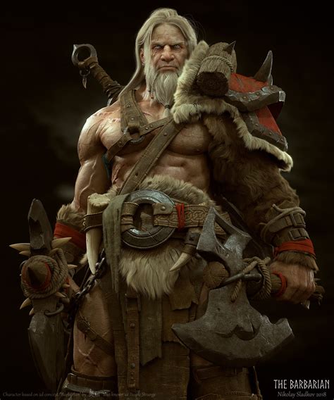 The Barbarian by Nikolay Sladkov | Fantasy | 3D | CGSociety | Barbarian ...