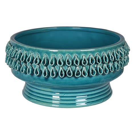 Teal Ceramic Bowl - Lots Furnishings