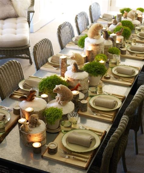 autumn baby shower table settings | How cute is this woodland animal themed table? by karina ...