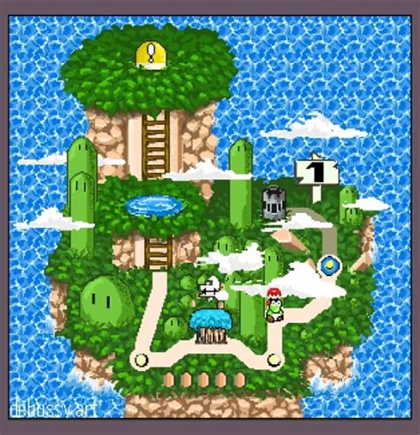 Paper Mario World Map