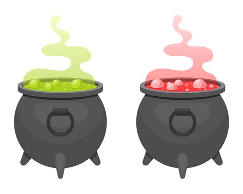 Witch cauldron set 1838079 Vector Art at Vecteezy