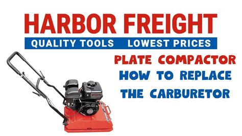 How to fix a harbor freight central machinery plate compactor 69738 ...