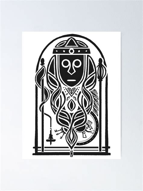 "Frigg Freyja Frija - Norse Goddess Art" Poster for Sale by Attitude ...