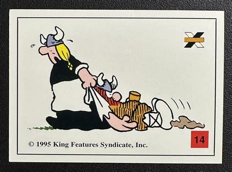 1995 HAGAR THE HORRIBLE #14 HAGAR, HELGA Comic Strip card Authentix | eBay