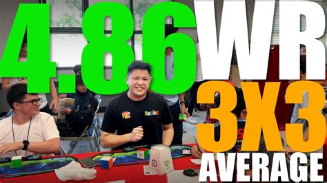 [4.86] WR 3x3 Rubik's Cube World Record Average - YouTube