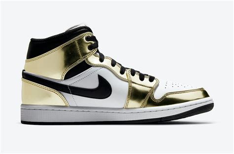 Official Pics: The Air Jordan 1 Mid 'Metallic Gold' - Sneaker Freaker