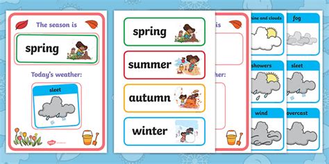 Weather and Seasons Display Chart (teacher made)