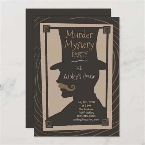 Murder Mystery Party - Invitation | Zazzle.com