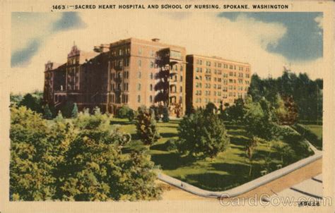 Sacred Heart Hospital and School of Nursing Spokane, WA Postcard