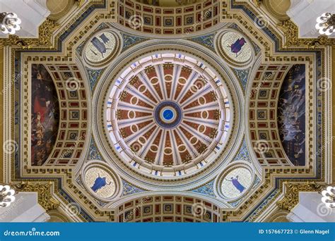 Pennsylvania State Capitol Inner Dome Editorial Stock Photo - Image of ...