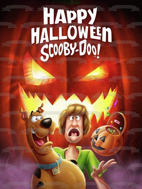 Scooby-Doo Happy Halloween Shaggy Scooby Scary Pumpkins Edible Cake ...