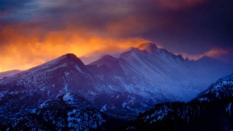 Rocky Mountain Sunset- WallpaperUse