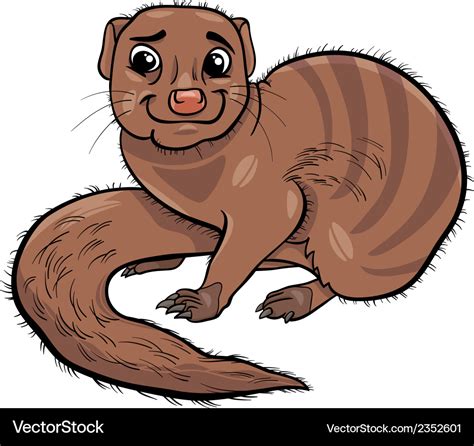 Mongoose animal cartoon Royalty Free Vector Image