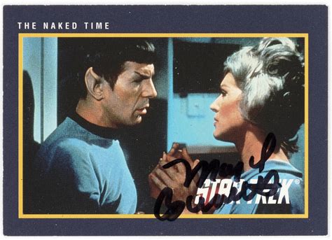 Hake's - STAR TREK - NURSE CHAPEL ACTRESS MAJEL BARRETT SIGNED TRADING CARD.