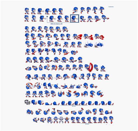 Sonic Sprite Sheet