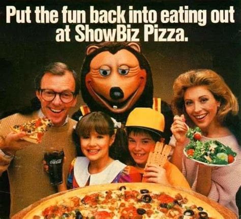 ShowBiz Pizza ad, 1986 : r/nostalgia