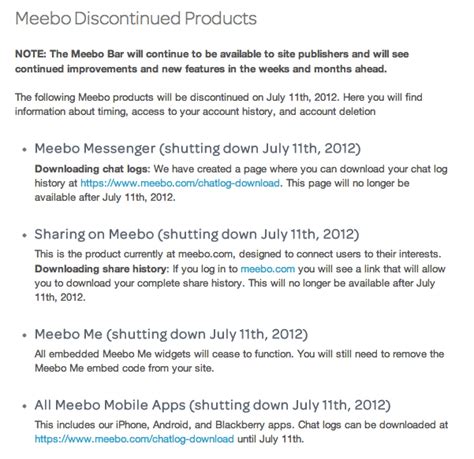 Meebo Gets The Classic Google Acq-hire Treatment: Most Products To Shut ...