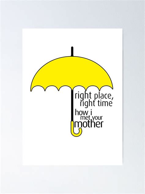 "Yellow Umbrella - How I Met Your Mother" Poster by ArtShots | Redbubble