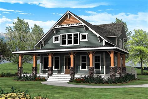 Craftsman with Wrap-Around Porch - 500015VV | Architectural Designs - House Plans