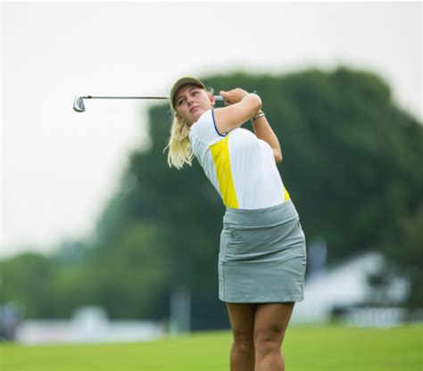 Golf - BunkerShot.com - Emily Kristine Pedersen of Denmark during a...