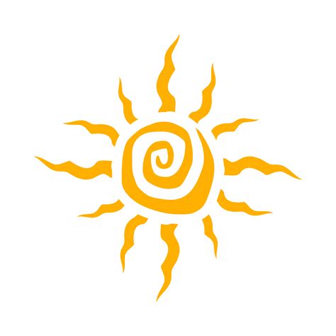 Tribal Sun Spiral Vector Icon 550843 Vector Art at Vecteezy