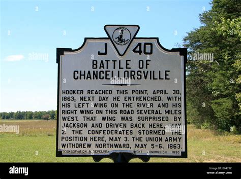 Chancellorsville battlefield hi-res stock photography and images - Alamy