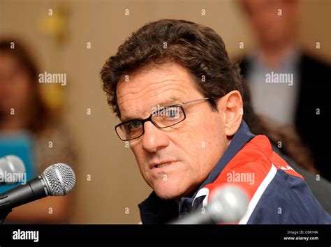 Fabio Capello The England Football Manager, Fabio Capello announces ...