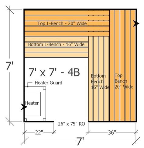 Sauna Layouts Floor Plans