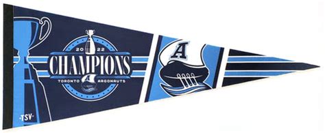 Toronto Argonauts 2022 CFL Football Grey Cup Champions Premium Felt Pe ...