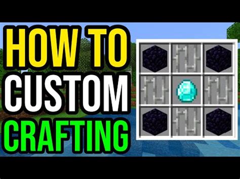 How To Make Custom Crafting Recipes in Minecraft Bedrock - YouTube