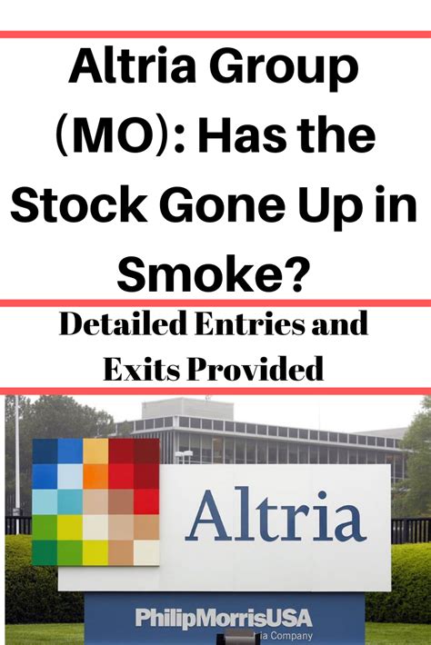 Altria Group (MO): Has the Stock Gone Up in Smoke? | Altria group, Up ...