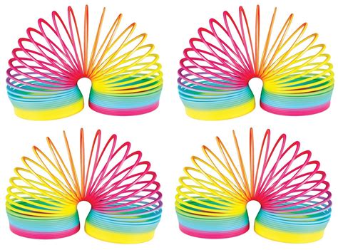 4 Plastic Rainbow Spring Slinky Toy 4 Inch - Walmart.com - Walmart.com