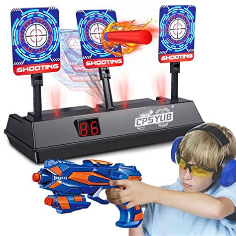 CPSYUB (2021 Updated Edition) Electric Digital Target for Nerf Guns Toys,Scoring Auto Reset Nerf ...