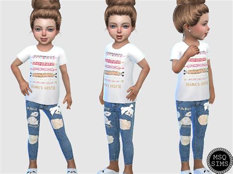 Toddler Jeans 02 - The Sims 4 Catalog | Sims 4 cc kids clothing, Sims 4 toddler clothes, Sims 4 ...