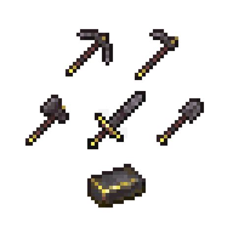 Golden Netherite tools (credit: Erik0u on reddit) | Ideias de minecraft, Skins para minecraft ...