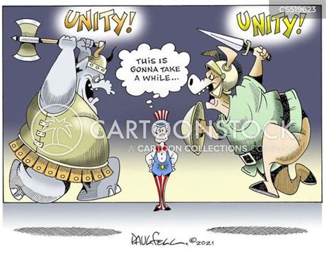 Political Divide Cartoons and Comics - funny pictures from CartoonStock