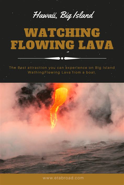 Hawaii – Watching flowing lava straight from a boat with Lava Ocean ...