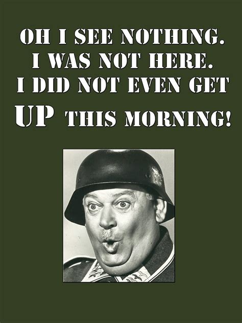 "Sgt Schultz Hogan's Heroes" Metal Print by WolfAndOak | Redbubble