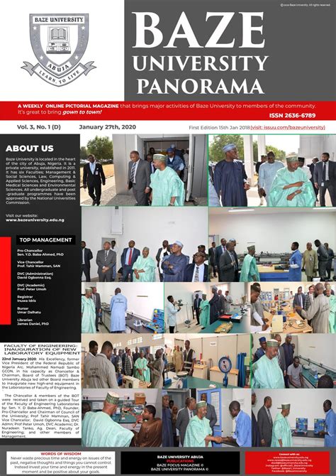 BAZE UNIVERSITY PANORAMA (27th January 2020) by Baze University - Issuu