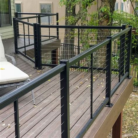 Asmus22309: The 26+ Reasons for Black Cable Deck Railing Systems? Cable deck railing and glass ...